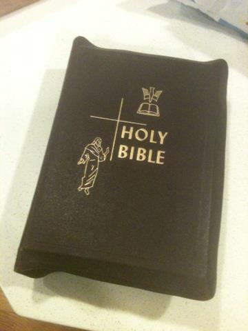 ridiculously humongous Bible