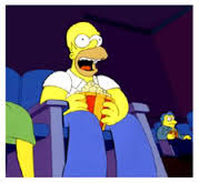 Homer Eating Popcorn