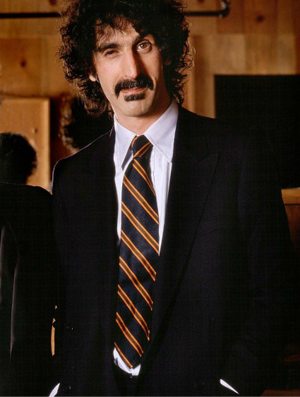 Frank Zappa looking nice in a necktie